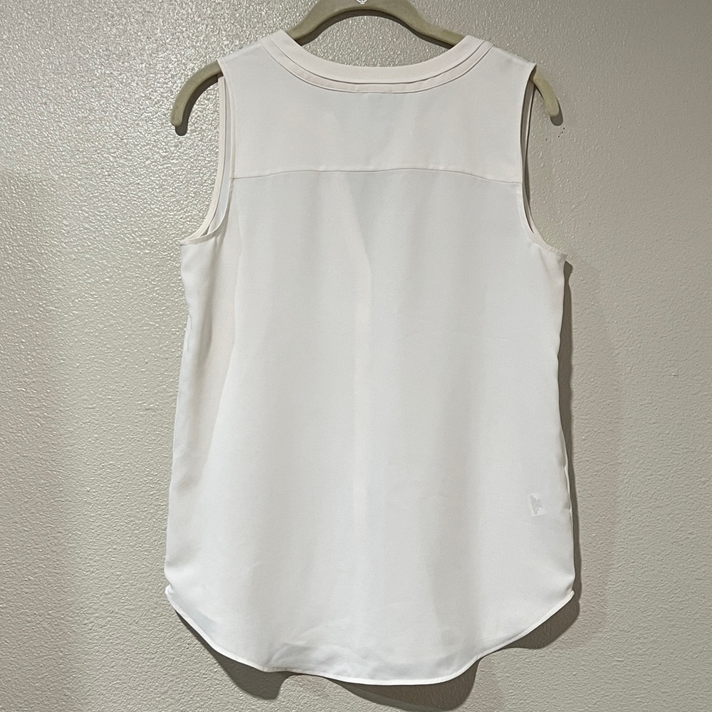 Ann Taylor Ivory Sleeveless Blouse - Picture 5 of 7